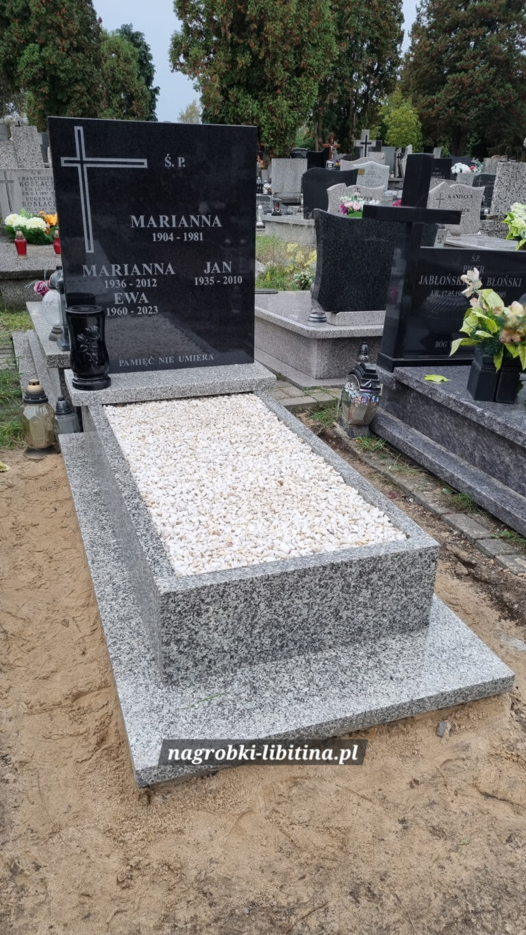 nagrobek granitowy bez płyty - od 5000zł